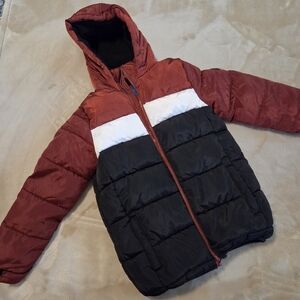 Perry Ellis Boys - Hooded Puffer Jacket Size 7 Color Bubble Jacket PreOwned